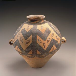 A large painted pottery jar