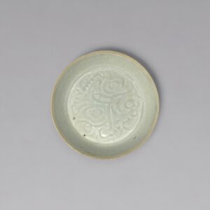 A carved Qingbai floral washer  (Southern Song dynasty, 1127-1279)