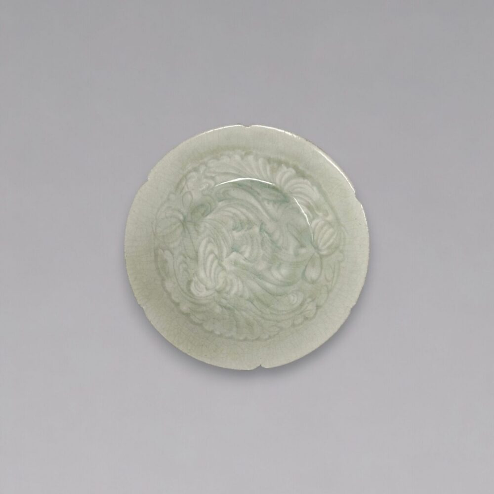A lobed Qingbai floral dish (Southern Song dynasty, 1127-1279)