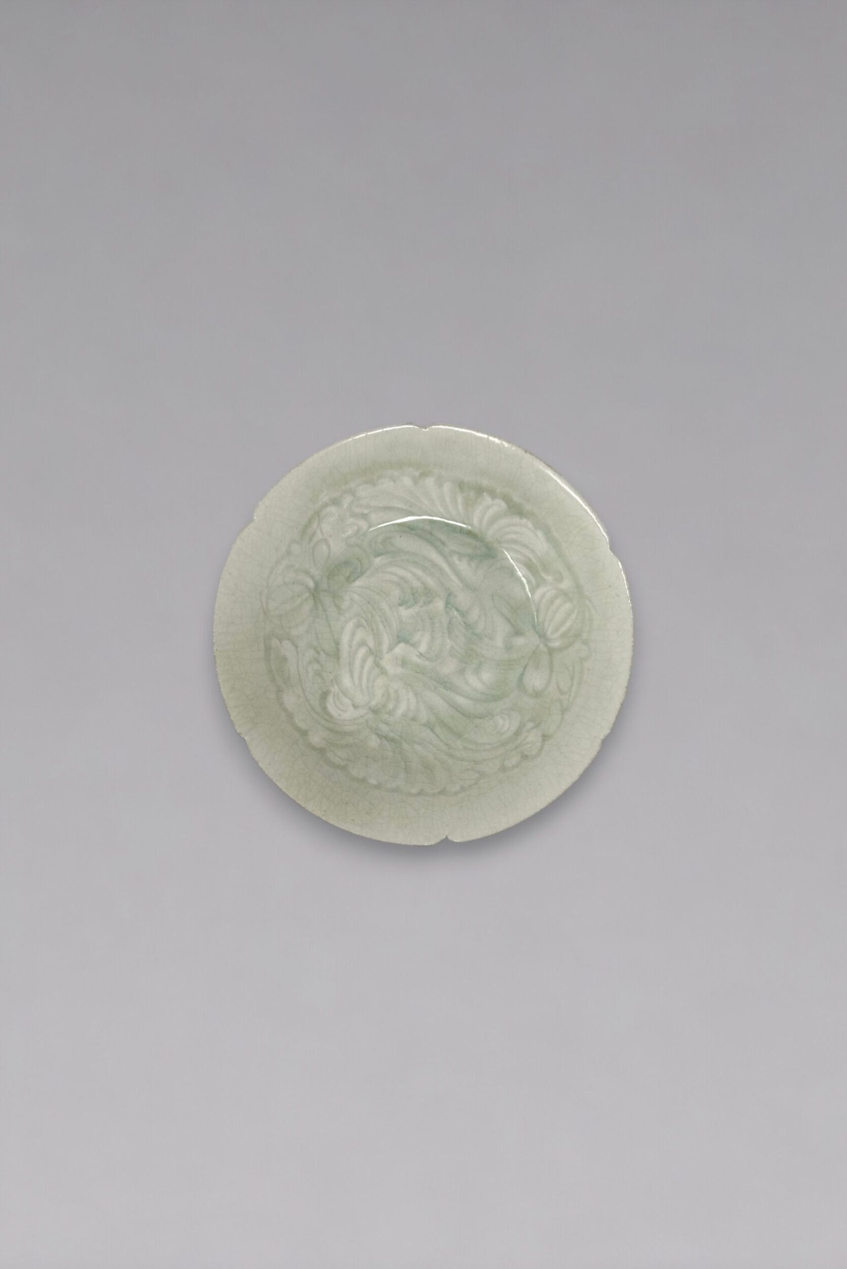 A lobed Qingbai floral dish (Southern Song dynasty, 1127-1279)