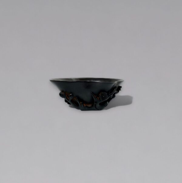 A zitan ‘prunus and magnolia’ libation cup (18th/19th century)