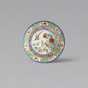 A Canton enamel ‘birds and flowers’ basin