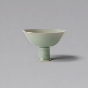 A rare wintergreen Anhua-decorated stem cup