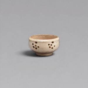 A shallow Cizhou bowl with dotted design