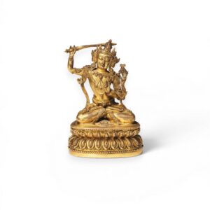 Gilt bronze Manjushri (Yongle mark and period)