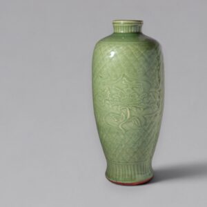 A slender Longquan celadon vase